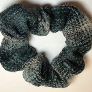 Wool Scrunchies - Green Plaid