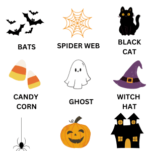 Halloween Learning Poster - English