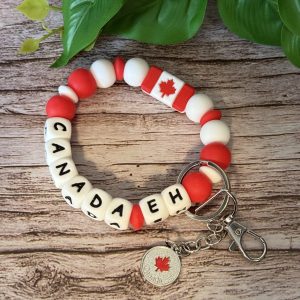 Canada Wristlet Keychain