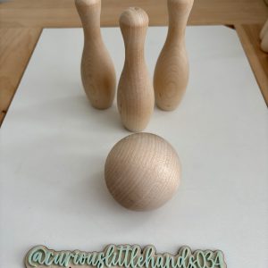 Wooden 3 Pin Bowling Set