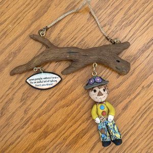 Polymer Clay Unique Scarecrow (Wizard of Oz) Wall Hanging Decor