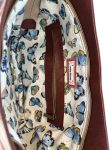 Burgundy, Blush and Butterflies Crossbody Bag