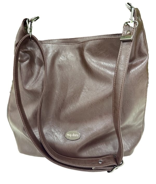 Elegant Dark Brown Slouchy Bag