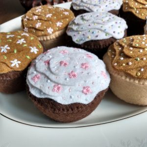 Wool Felt Sprinkles Cupcake | Imaginative Play | Tea Party