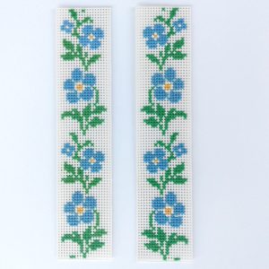 Forget-me-nots Cross Stitch Bookmark PDF - Digital Download