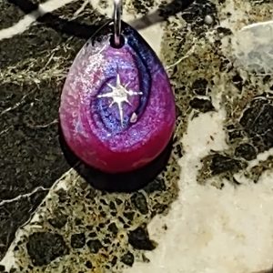 Resin Art Pendant Necklaces One of a Kind