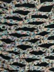 Crochet Shimmer Triangle Shawl – Handmade sparkly Festival Wrap, Boho Shawl, Belt Accessory
