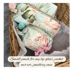Tropical Makeup Bag Set, Palm Leaf Cosmetic Pouches, Travel Toiletry Organizer, Floral Zipper Bags with Pom Poms, Vacation Essentials Gift
