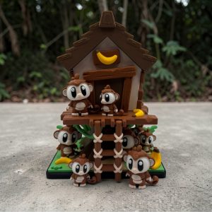 Treehouse Monkey Playset – 3D Printed Toy Set