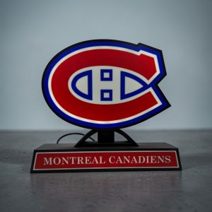 🔴🔵 Montreal Hockey LED Light Box – 3D Printed Fan Decor