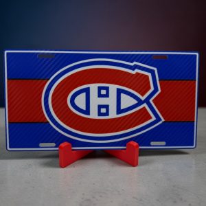 🔴🔵 Montreal Hockey Fan License Plate – 3D Printed Decor
