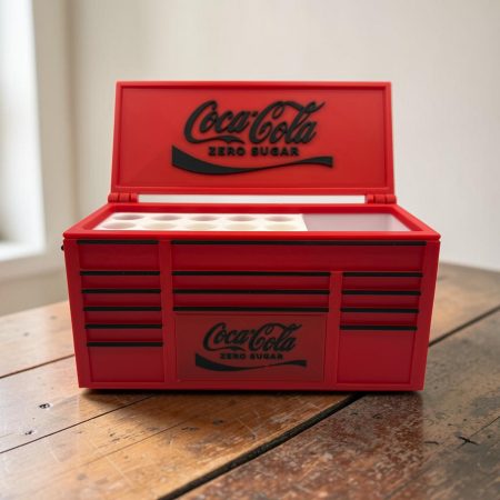 🥤🔥 Coca-Cola Zero Sugar Inspired 3D Printed Desk Organizer & Pen Holder