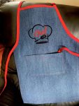 Chambray BBQ Apron - Junior Size -Personalizable
