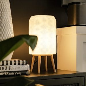 Modern Table Lamp - 3D Printed from Plant Based Plastic