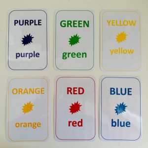 Primary / Secondary Color Flashcards - 6pk English