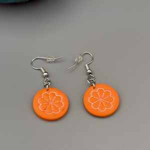 Orange Slices Dangle Earrings