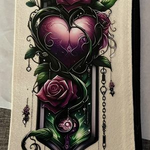 Rose and Heart make up pouch