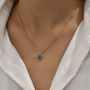 18k Gold Plated Pendant with Necklace | Tarnish-Free Stainless Steel |