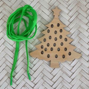 Christmas Tree Lacing Activity