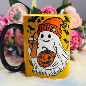 Handpainted Halloween Mug