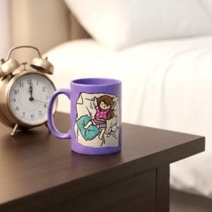 Handpainted Sleepy Head Mug