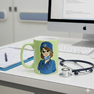 Handpainted Coffee Mug for Frontline Hero