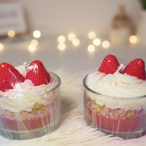 Strawberry Dessert Candle