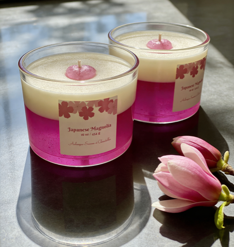 Japanese Magnolia Scented Soy Candle, 16 oz