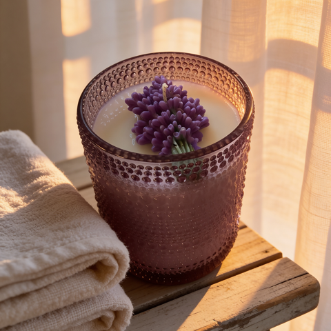 Lavender & White Musk Soy Candle, 12 oz. - SPRING LIMITED EDITION