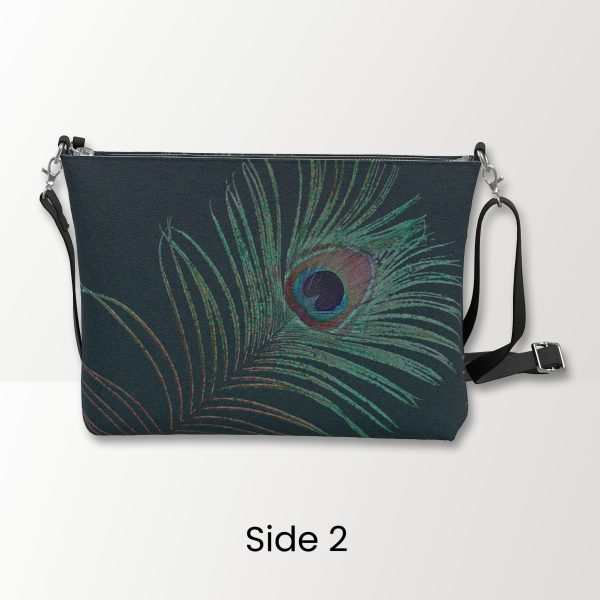 Peacock Feather Crossbody Bag