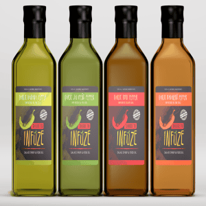 4 Pack Mixed Infused Olive Oils 250 ml (8.5 oz) each