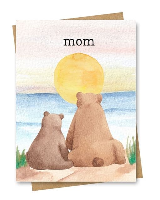Mom-Bears-and-Sunset