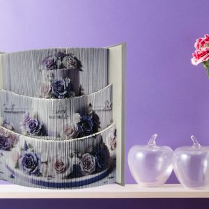 3-LAYER BIRTHDAY CAKE - BOOK FOLDING PATTERN - Digital Download