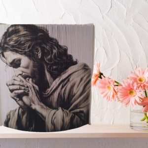 JESUS PRAYING - BOOK FOLDING PATTERN - Digital Download