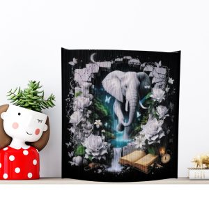 3D ELEPHANT BOOK ART - FINISHED BOOK ART