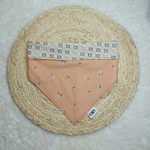 Perfectly Peach Mushroom Snap-On Pet Bandana