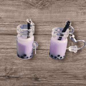 Boboa tea earrings