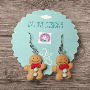 Ginger bread earrings