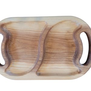 Custom handmade ash oval tray