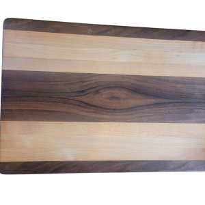 Custom handmade walnut and maple 18x12 cutting board