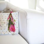 Floral Tote Bag | Summer Shoulder Bag | Cute Fruit Pattern Handbag | Beach Picnic Bag