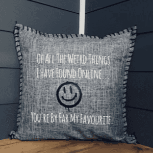 Of All The Weird Things I Have Found Online... You're By Far My Favourite. Pillow Cover.