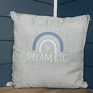 Dream Big. Pillow Cover.