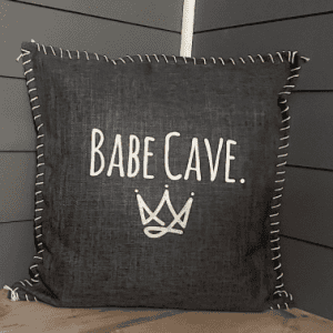 Babe Cave. Pillow Cover.