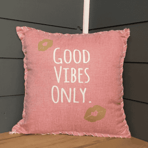 Good Vibes Only. Pillow Cover.