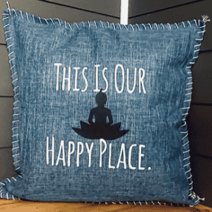 This Is Our Happy Place. Pillow Cover.