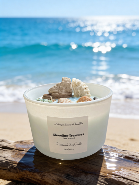 Shoreline Treasures Sea Breeze Soy Candle, 24 oz