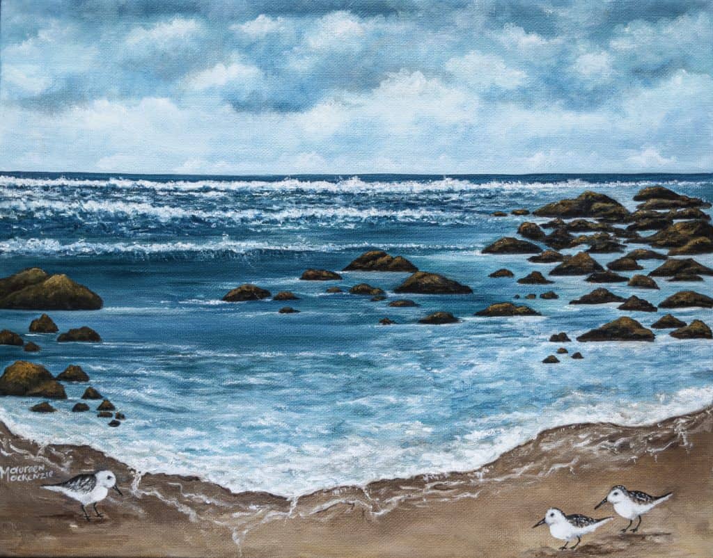 Stoney-Island-Beach-with-Sandpipers