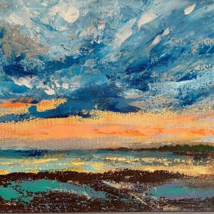 Storm Over Lake Huron, Canadian Landscape Painting
