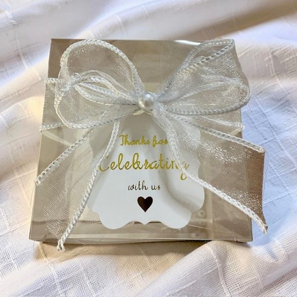 Wedding Thank you Gift for guests - Rose with pearls Candle